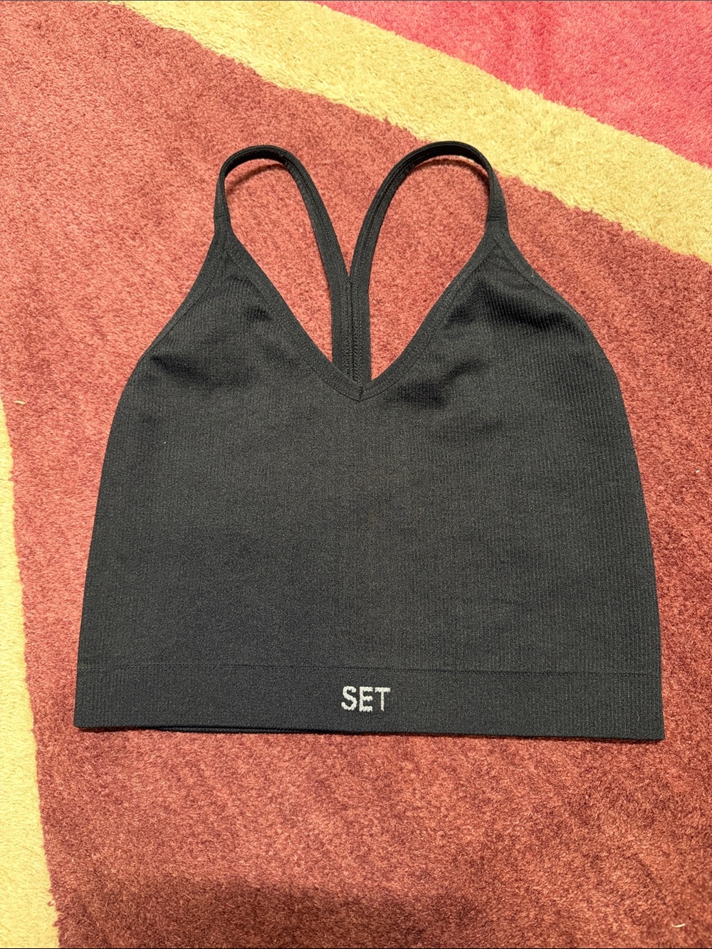 SET Active Sculptflex Ribbed V Bra Size S